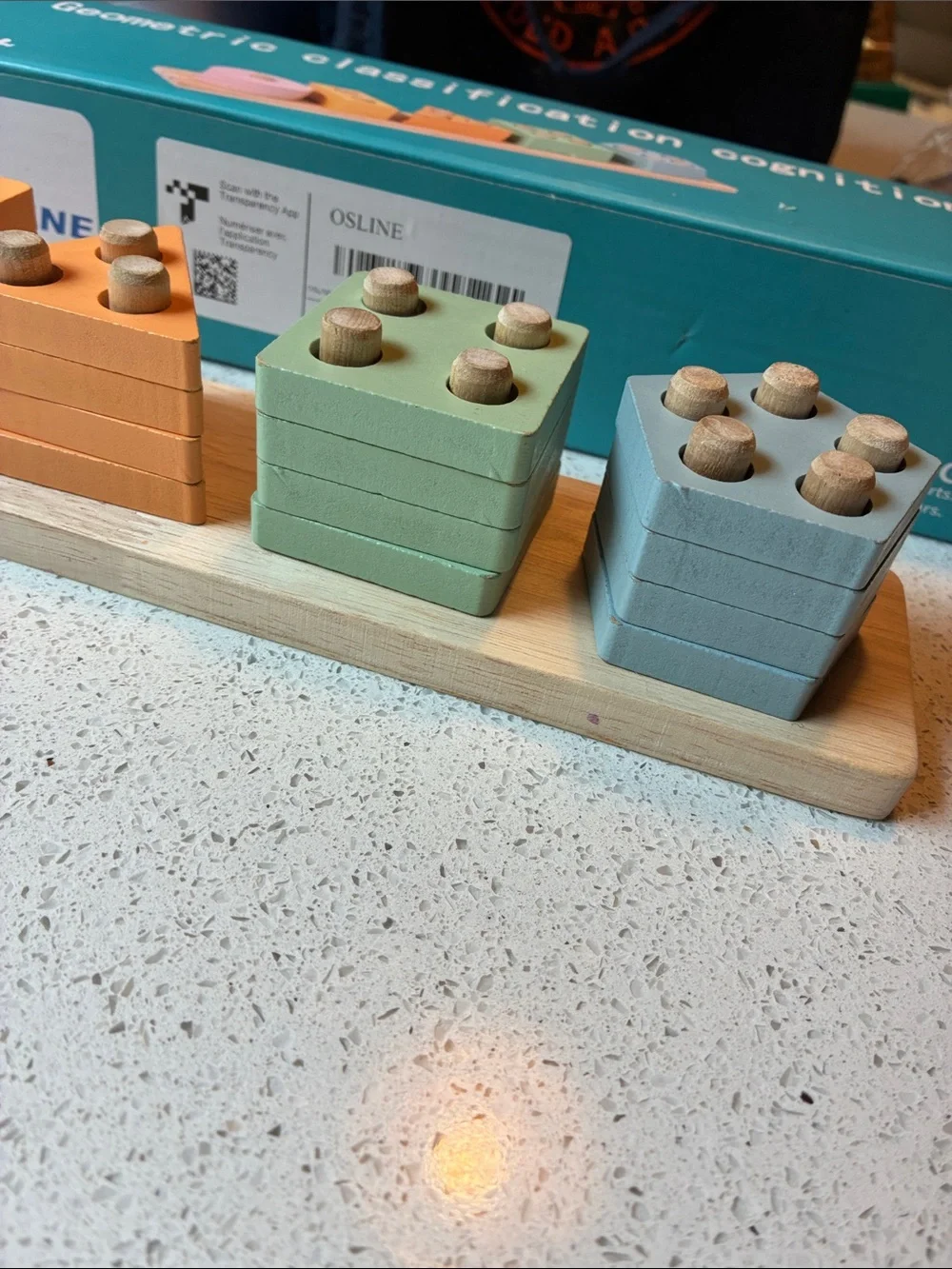 Wooden shape sorting & book bundle